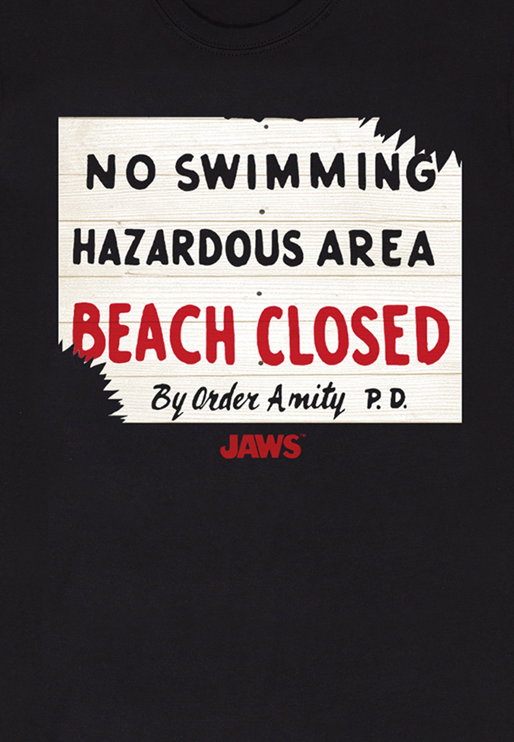 Čelisti Tričko (Jaws - No Swimming T-shirt)