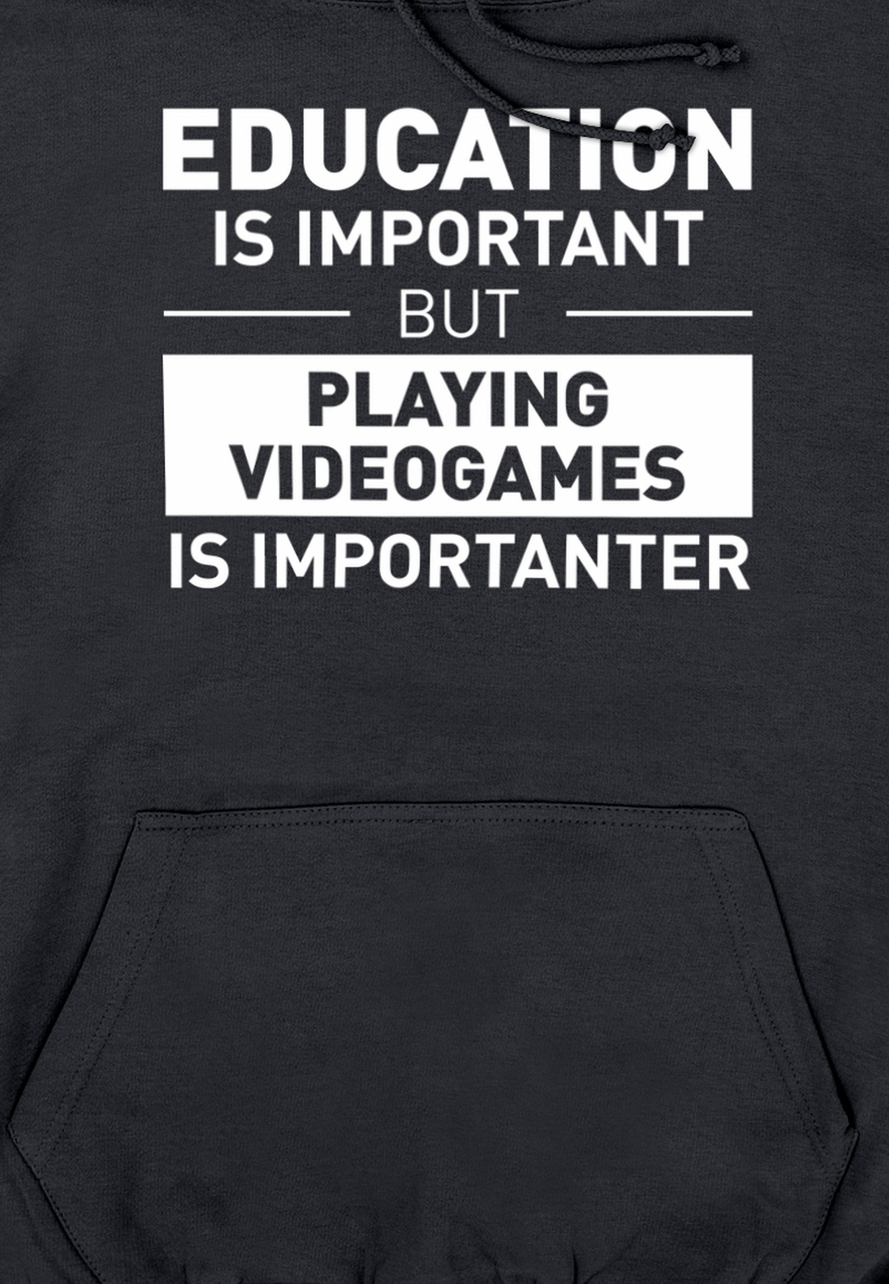 Videohry jsou Důležitější Mikina (Videogames Is Importanter Hoodie)