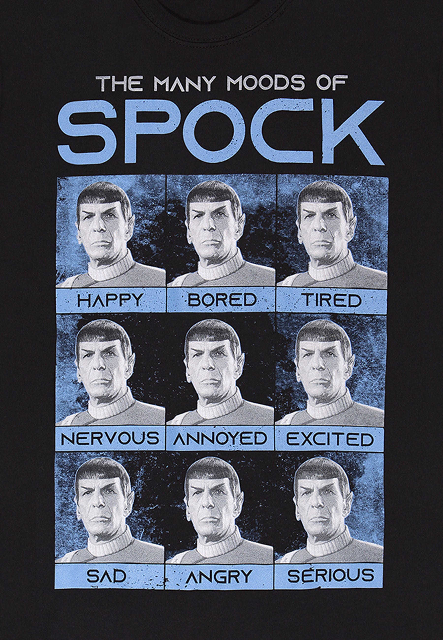 Star Trek Tričko (Many Moods Of Spock T-shirt)