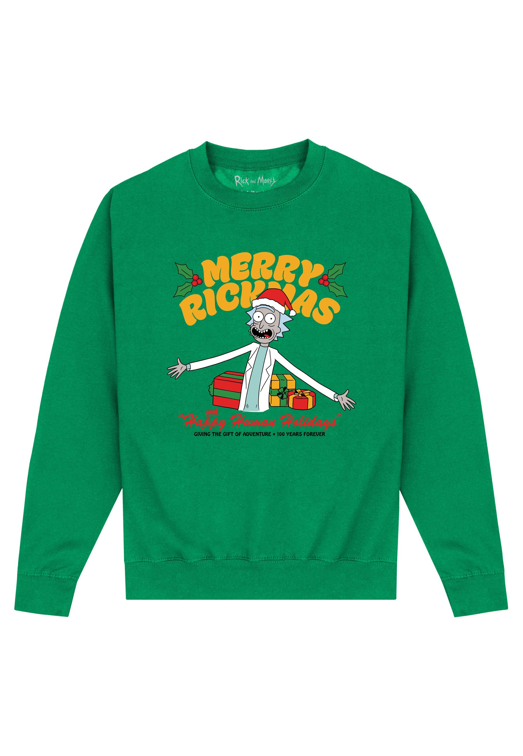 Rick and Morty Vánočn Mikina (Rick and Morty Happy Human Holidays Sweatshirt)