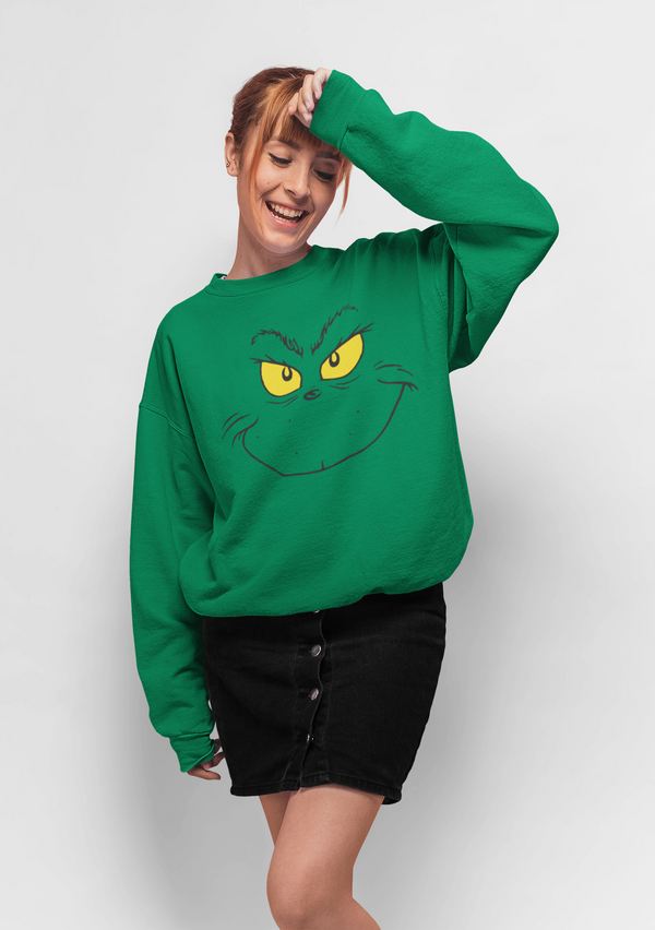 The Grinch Zelená Mikina (The Grinch Smile Sweatshirt)