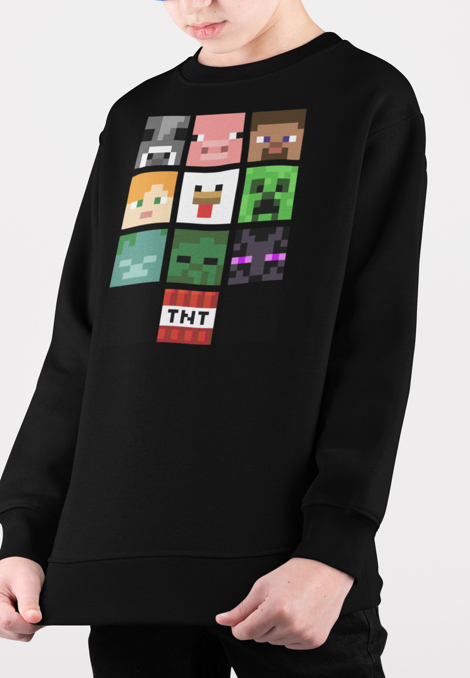 Minecraft Mikina Dětská (All The Big Faces)