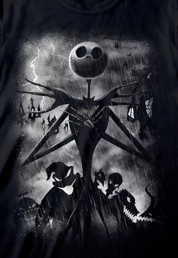 Ukradené Vánoce Tričko (Nightmare Before Christmas - Stormy Skies T-shirt)