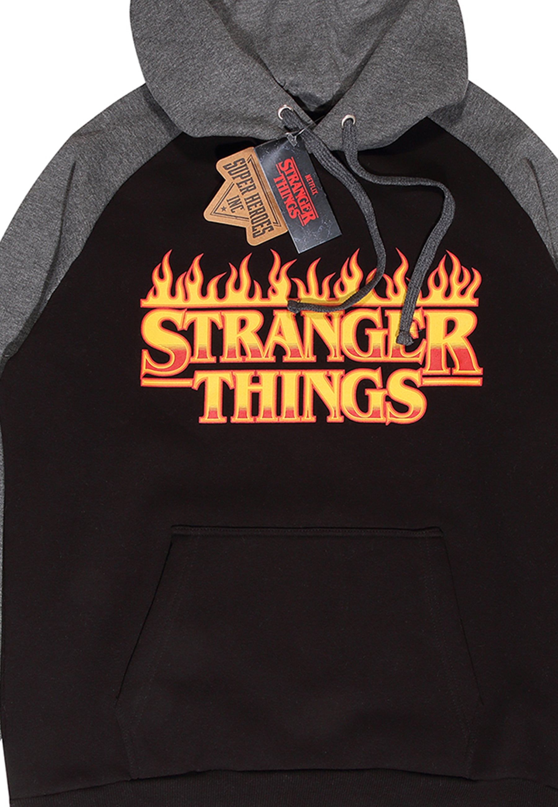 Stranger Things Hořící Logo (Flaming Logo Hoodie)