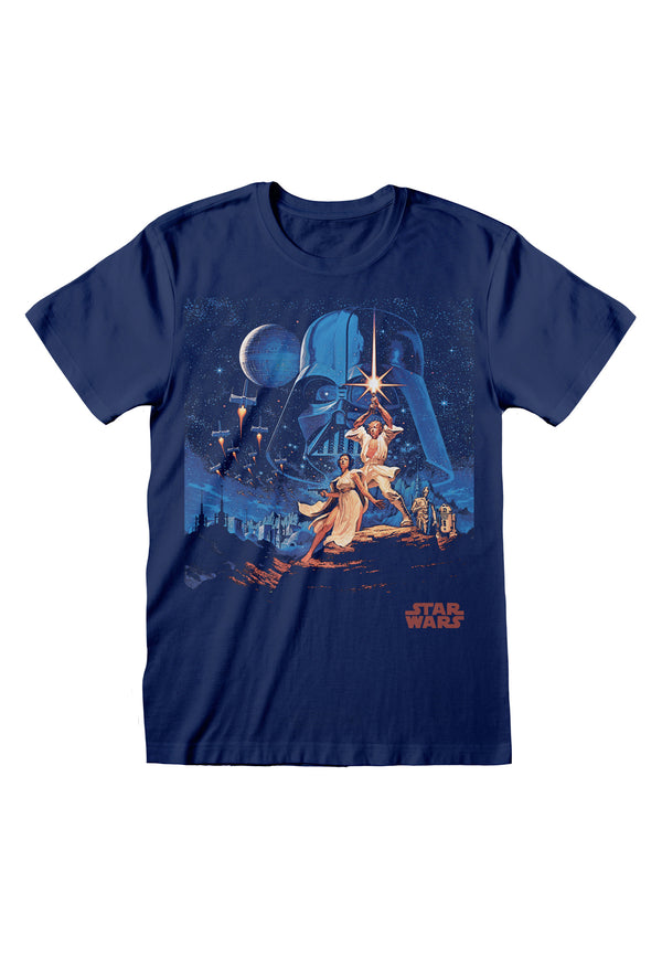 Hvězdné Války Tričko (Star Wars - New Hope Vintage Poster T-shirt)