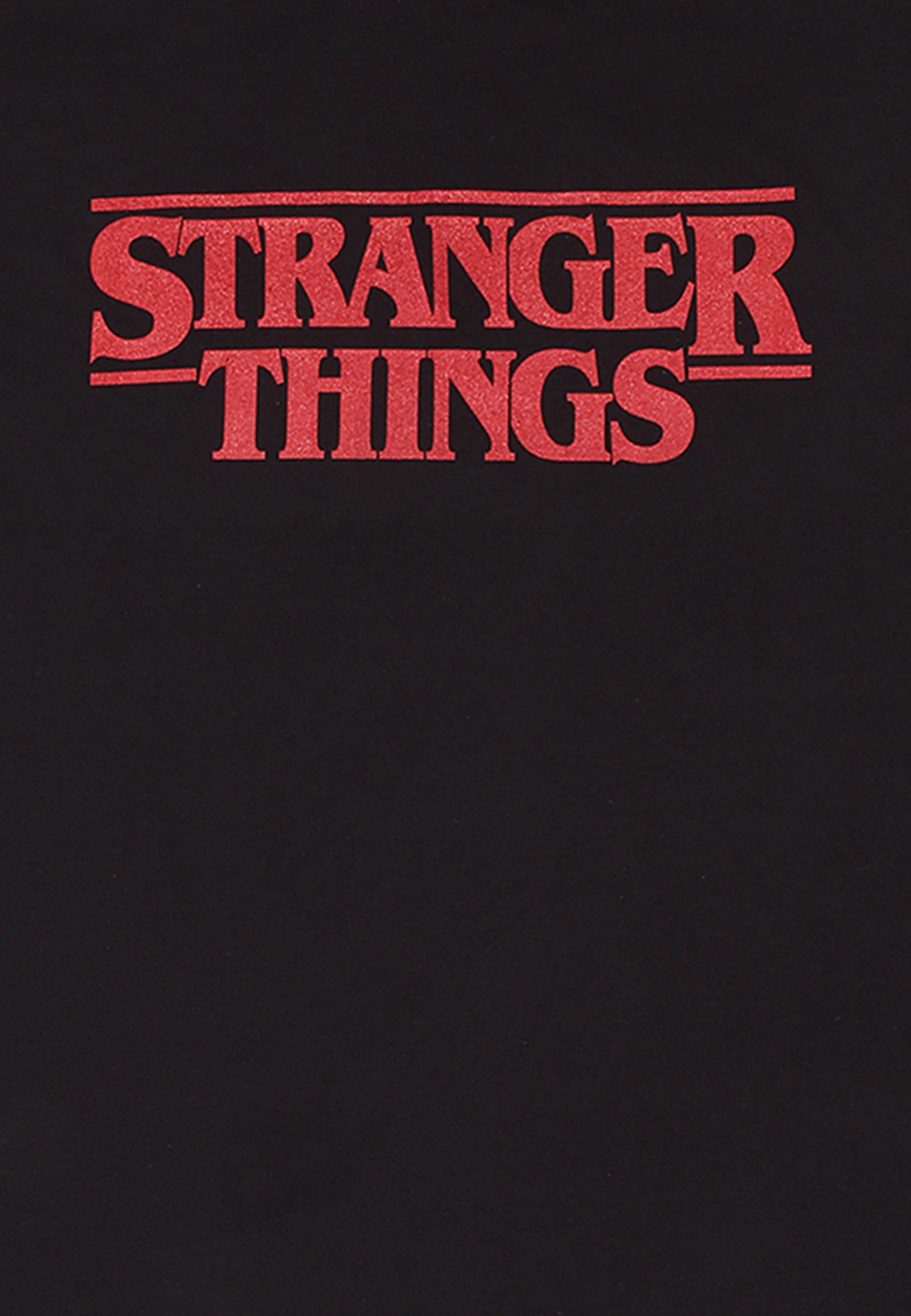 Stranger Things T-shirt (Stranger Things Logo Black T-shirt)