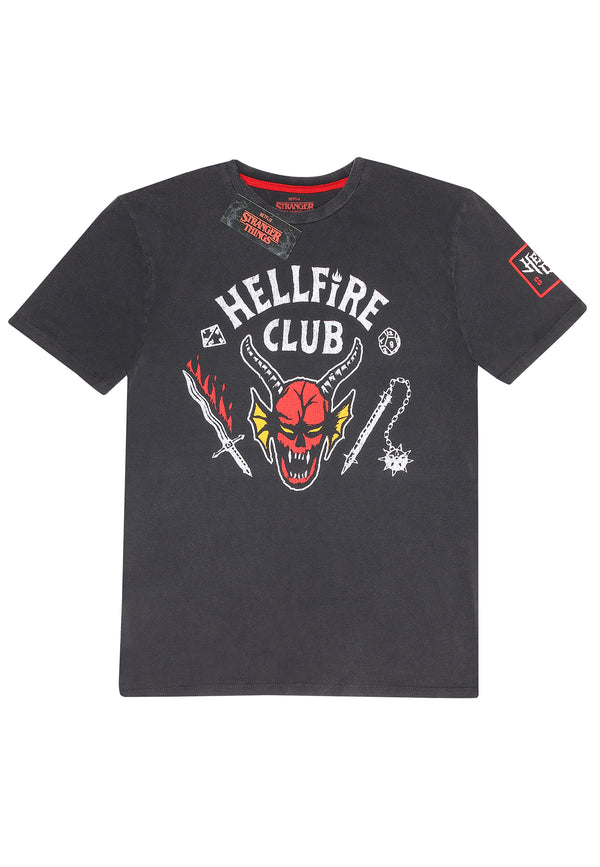 Stranger Things Tričko (Hellfire Crest T-shirt)