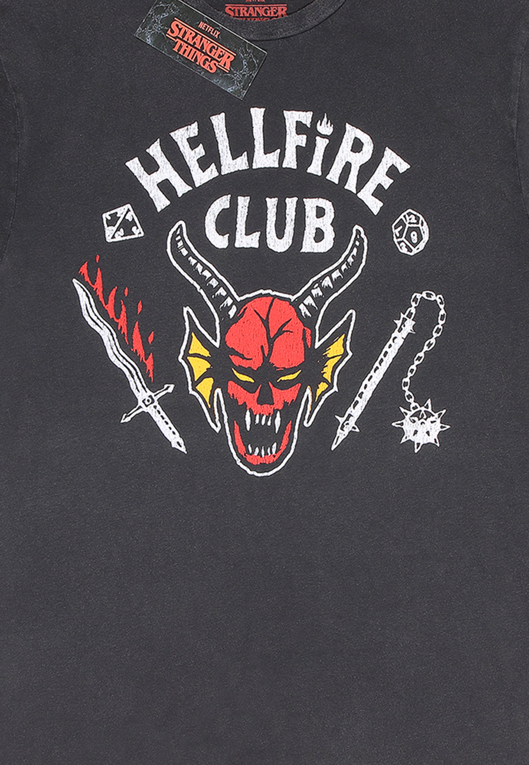 Stranger Things Tričko (Hellfire Crest T-shirt)