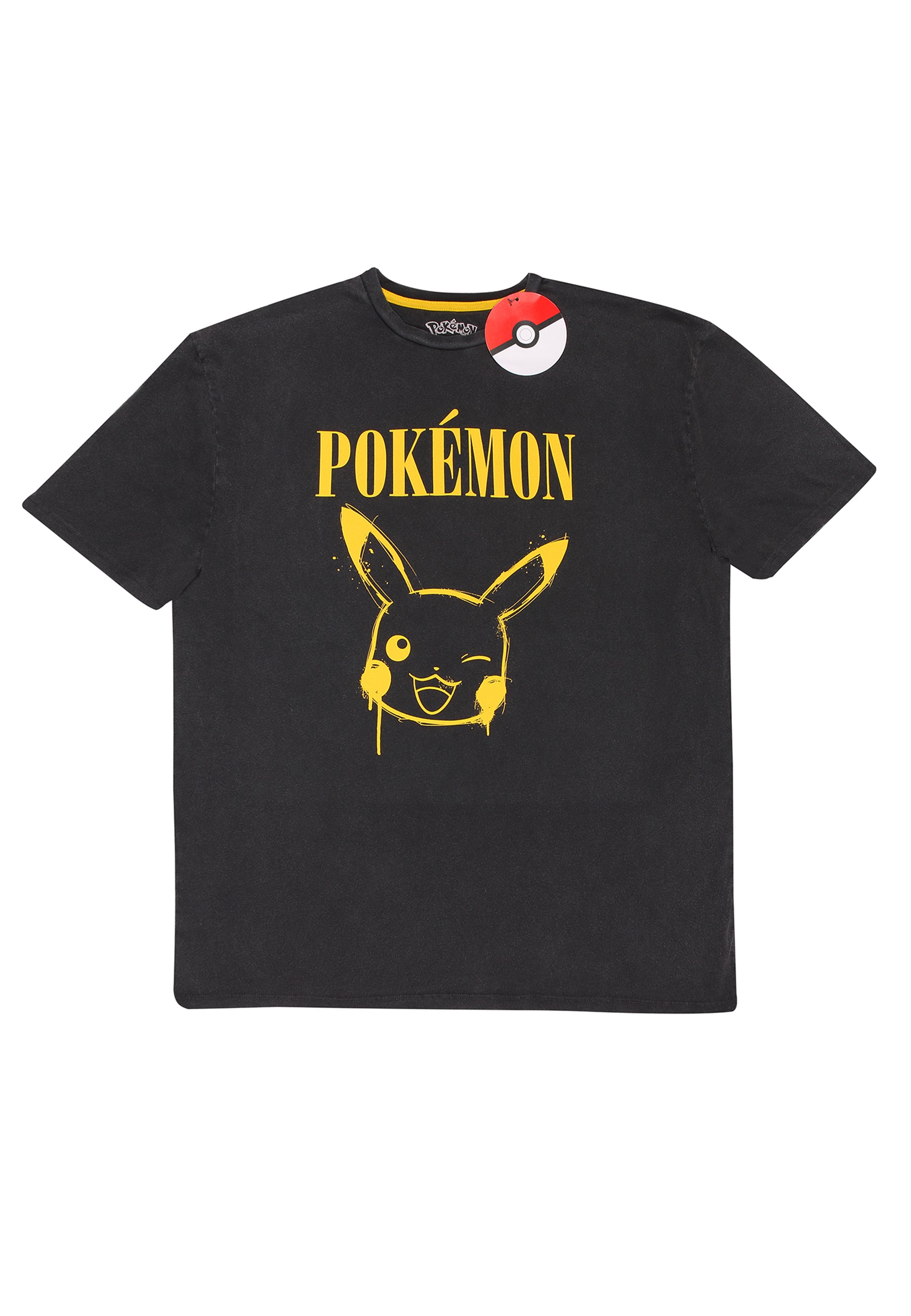 Pokémon Pikachu Tričko (Graffiti Pikachu Acid Wash T-shirt)