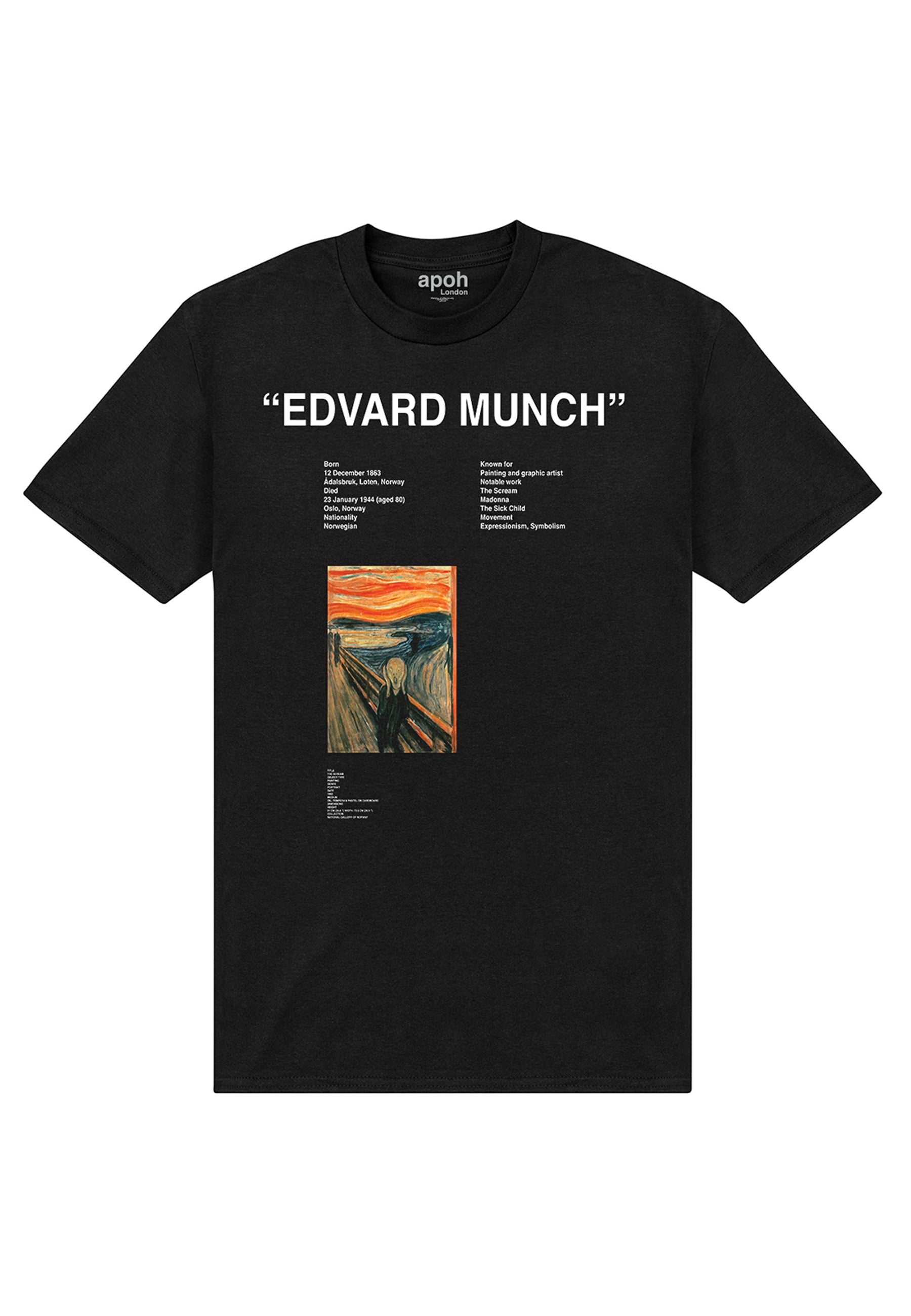 Edvard Munch Tričko (Apoh Munch Edvard T-shirt)