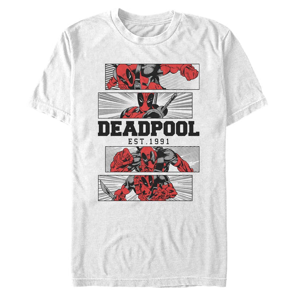 Marvel Deadpool Tričko Pánské (Deadpool 4 Panel 2 Tone)